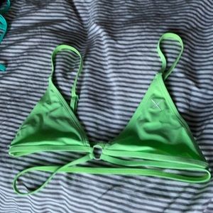 Boutine LA neon green bikini top